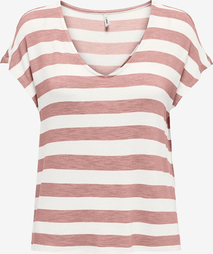 Topp carLira Life S/S V-neck - Rosa