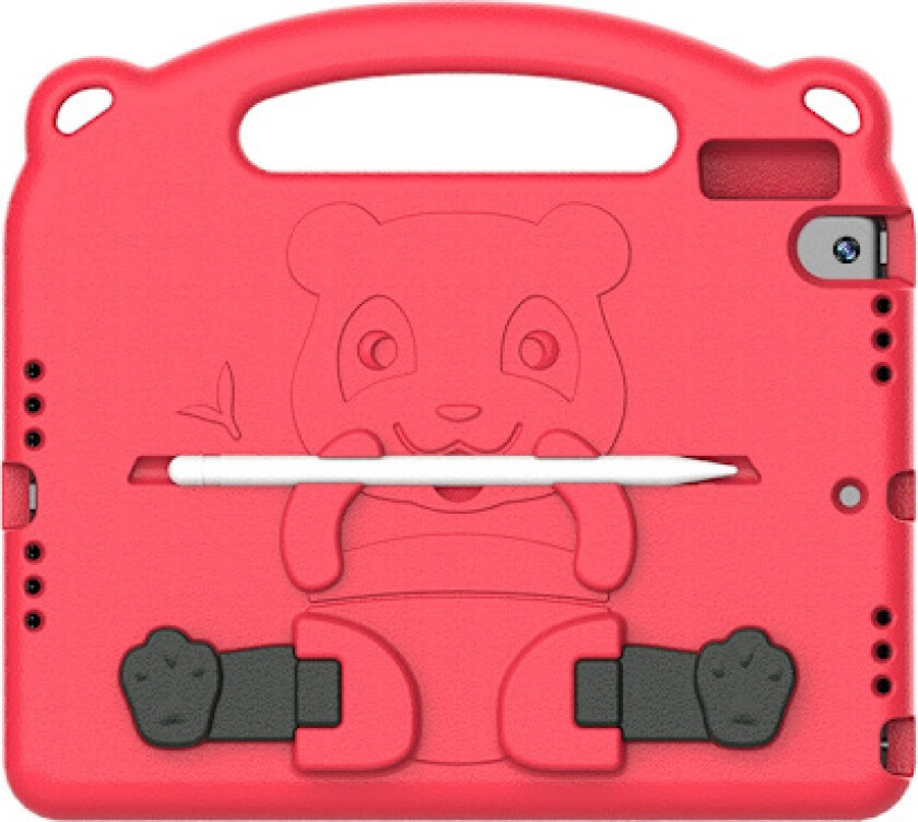 Stilig deksel til iPad NY 9.7\" RØD FOR BARN MAGNETISK STROPP