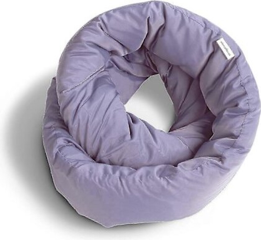 Infinity Pillow - Reisepute for nakken - Allsidig myk 360° støtteskjerf - Kan maskinvaskes - Hjemmereise Flyreise Bilreise (Lilla)
