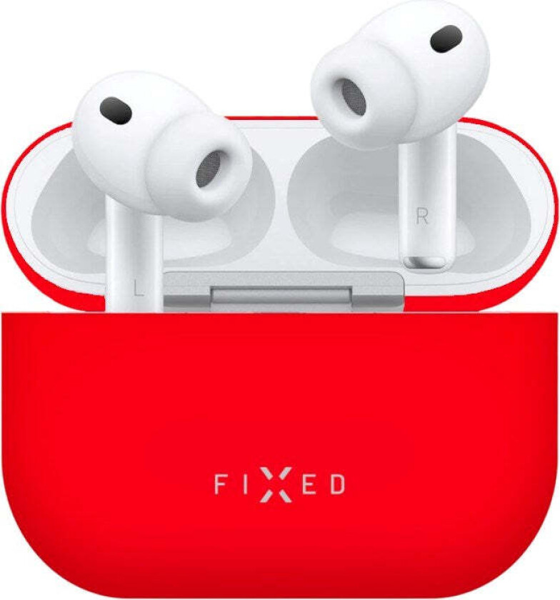 AirPods Pro (3. gen.) Fixed Silikon Deksel - Rød