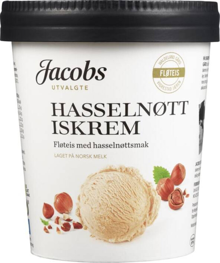 Iskrem Hasselnøtt 500ml