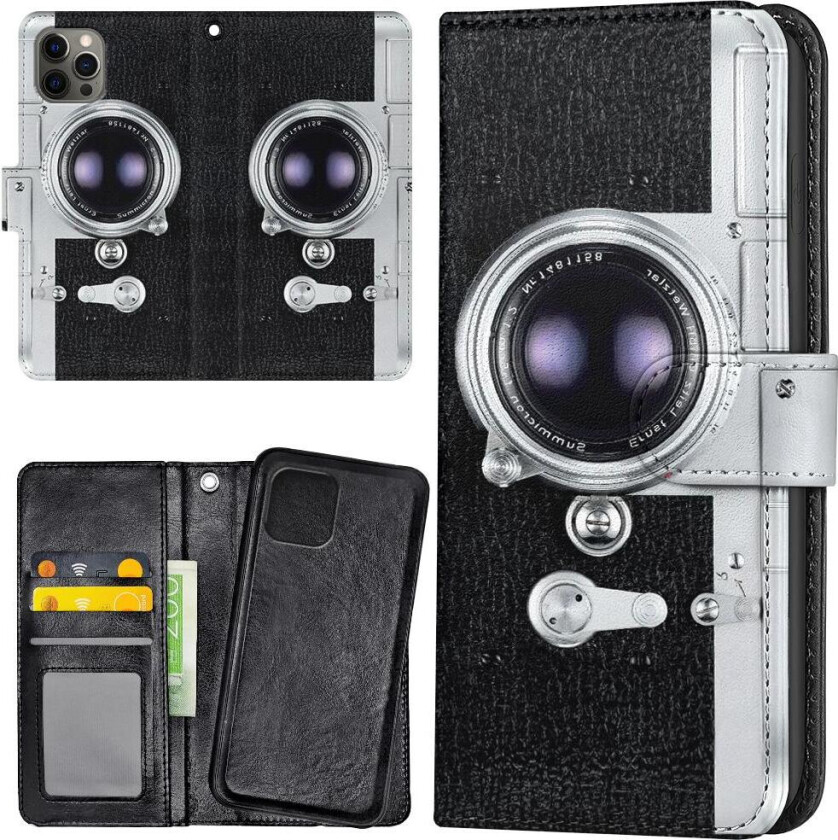 iPhone 11 Pro - Lommebok Deksel Retro Kamera