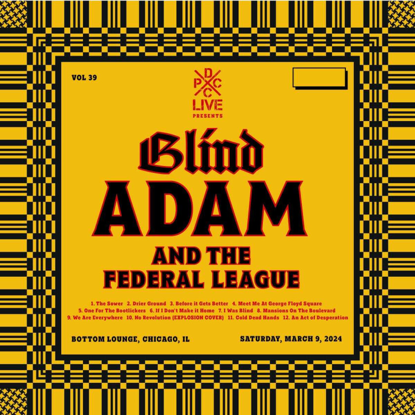 Blind Adam And The Federal League DCxPC Live Vol. 39 LP/Vinyl