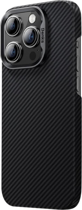 Benks iPhone 15 Pro Max Deksel MagSafe Kevlar Svart