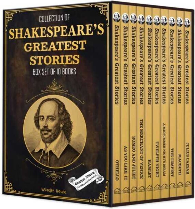 Collection of Shakespeare's Greatest Stories For Children Box Set of 10 Books