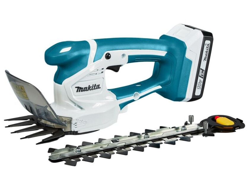 UM110DWYX gresstrimmer og hekksaks - 18 V - 110 mm - 1,5 Ah batteri og lader