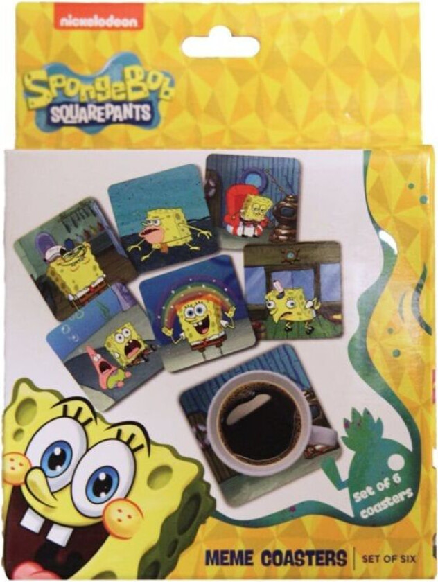 SpongeBob Squarepants Meme Coasters Set (Pack Of 6)