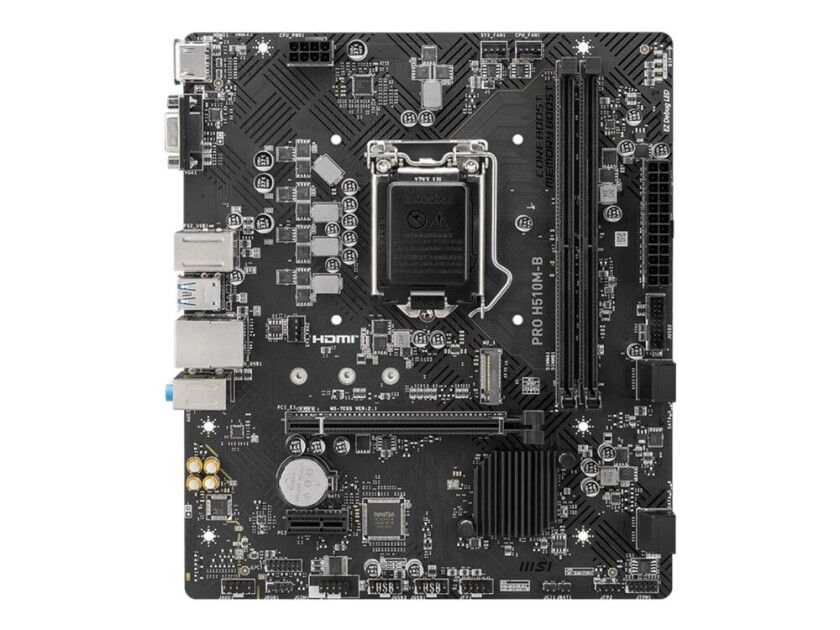 PRO H510M-B Hovedkort - Intel H510 - Intel LGA1200 socket - DDR4 RAM - Micro-ATX