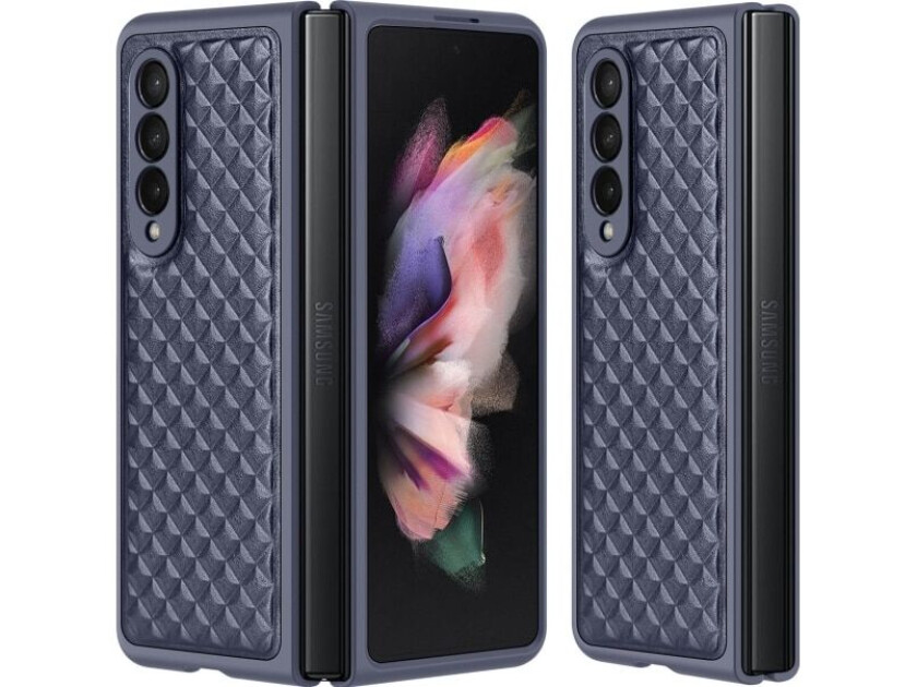 Venice-deksel til Samsung Z Fold 3 5G, blå