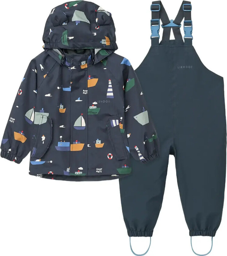 Manu Rainwear Set - Navy - 98