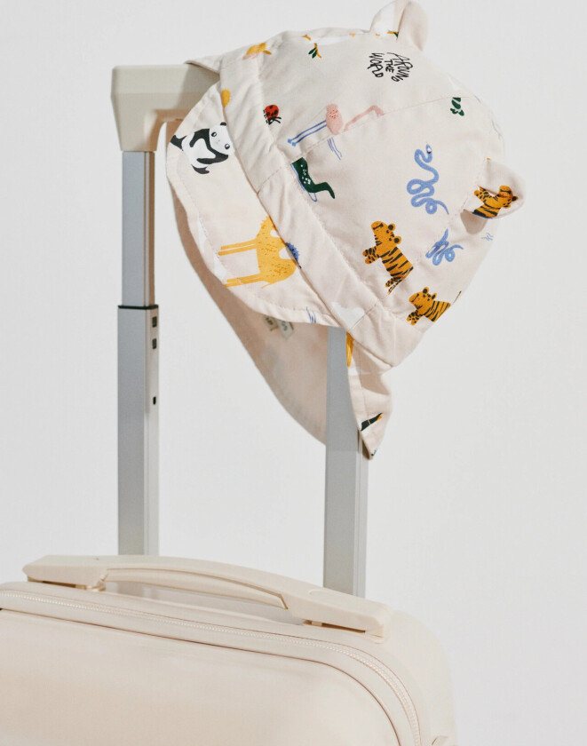 Gorm Reversible Sun Hat With Ears - Cream - 0/3M