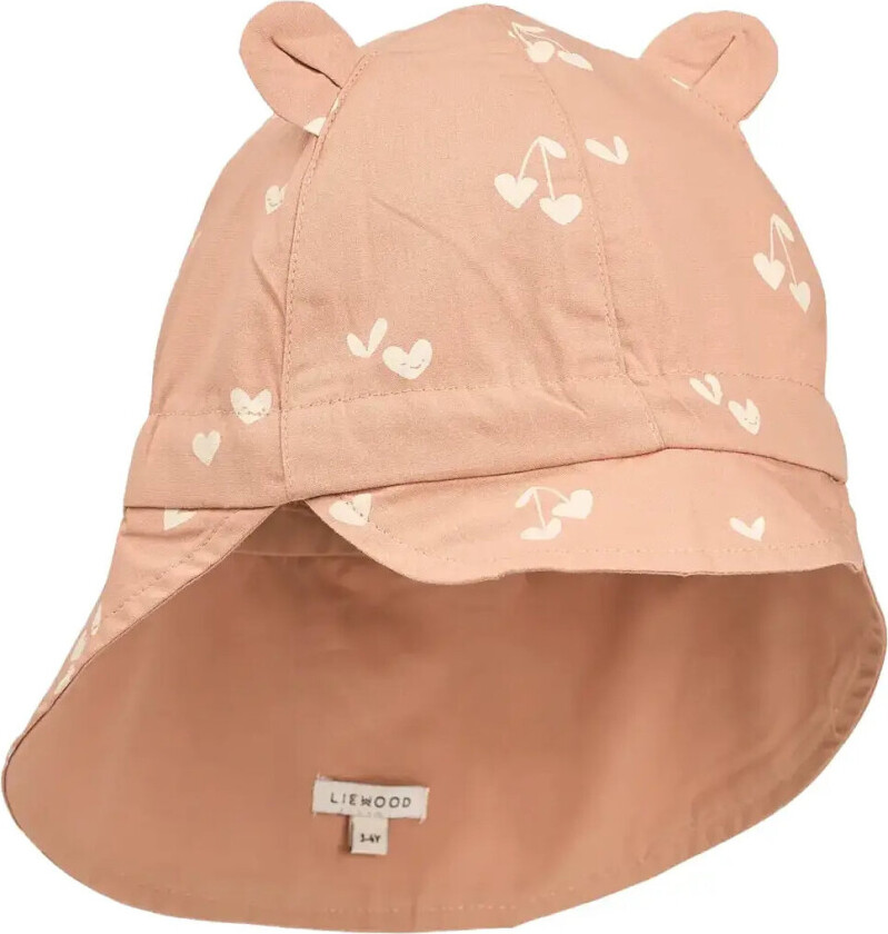 Gorm Reversible Sun Hat With Ears - Pink - 0/3M
