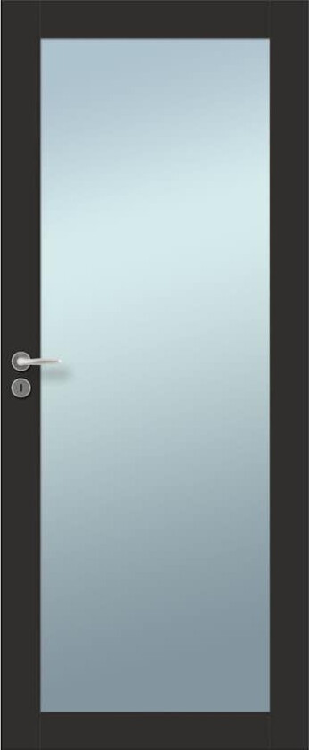 Innerdør Tundøren Lågen Sort 1-Glass