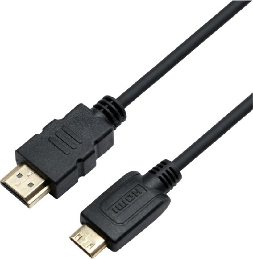 Eletra HDMI AM - Mini HDMI M 1,4 1M kabel, svart