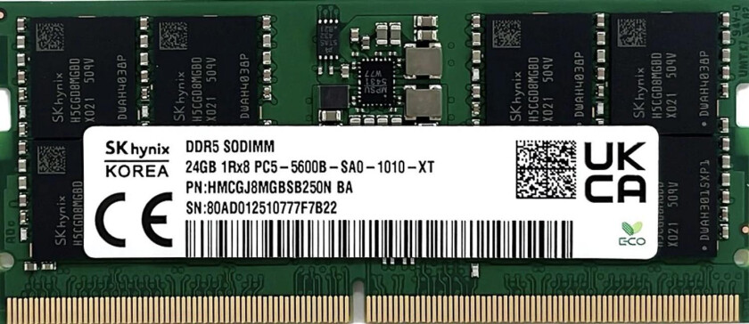 24 GB DDR5 5600 SODIMM-Arbeitsspeicher