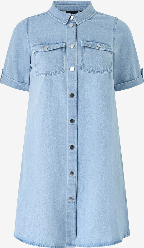 Denimkjole vAmi S/S - Blå