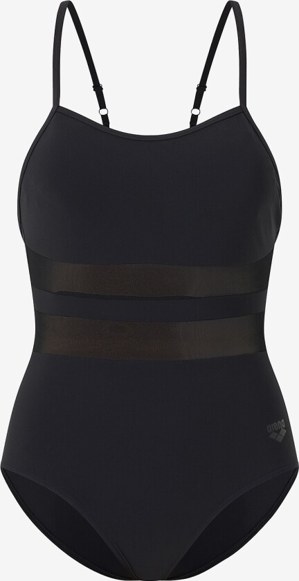 Badedrakt Women's Mesh Equals Swimsuit Back B - Svart