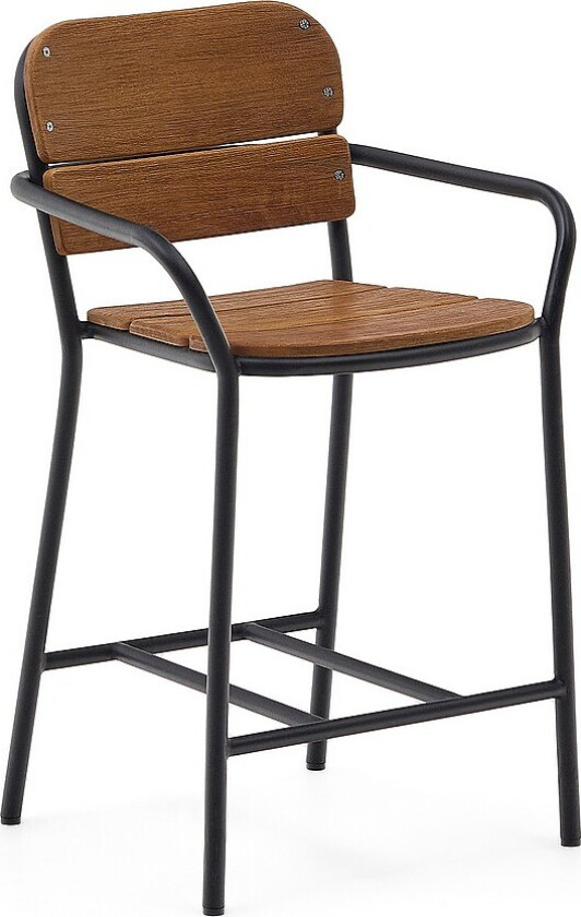 Barstol - algueret - Svart