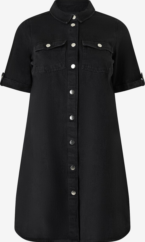 Denimkjole vAmi S/S - Svart