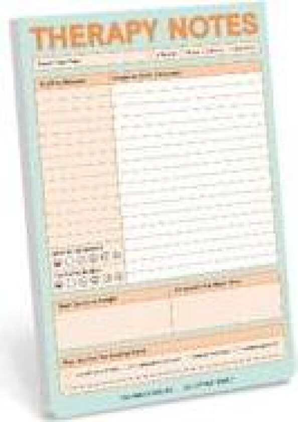 Therapy Notes Pad (Pastel Version)