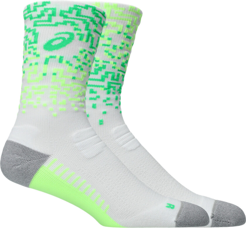 Asics Performance Run Sock Crew Brilliant White/Illum. Green/Vital Green