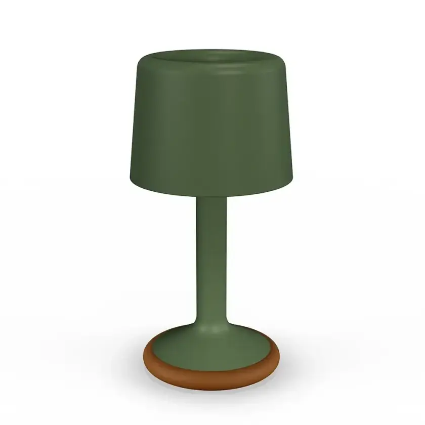 Bærbar solcellelampe Luu Olive green