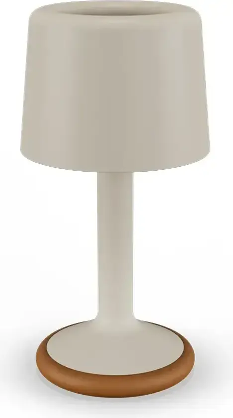 Bærbar solcellelampe Luu Beige
