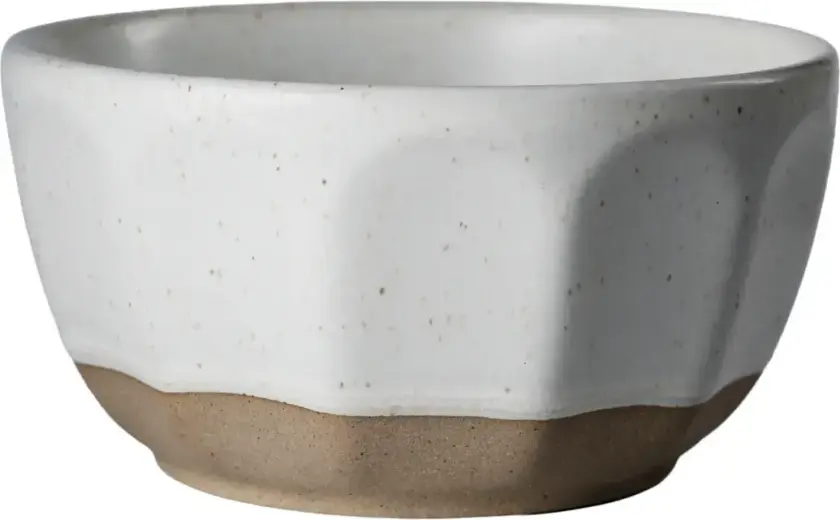 Ernst skål i steingods Hvit-natur, Ø12 cm