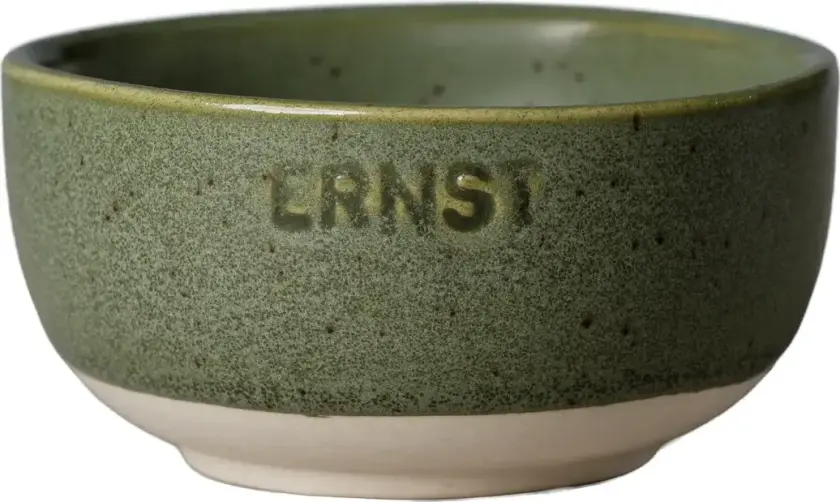 Ernst skål Grønn-natur bunn, Ø8 cm