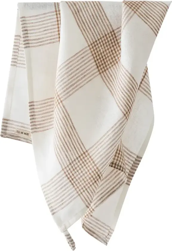 Odette kjøkkenhåndkle Brown, 50x70 cm