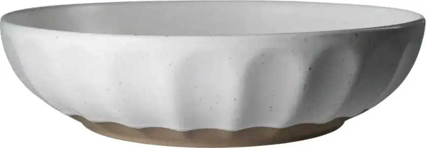 Ernst skål i steingods Hvit-natur, Ø24 cm