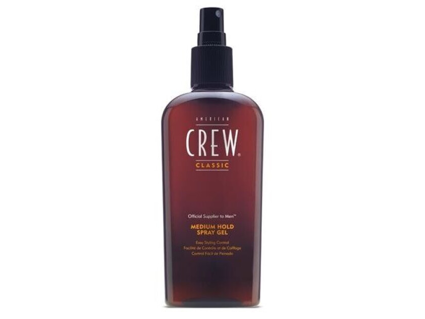 American Crew Medium Hold Spray Gel, Hår gele, Menn, 250 ml, Hår spray, Spray, Aqua/Water/Eau, PVP, VP/VA Copolymer, Polysorbate 20, Propylene Glycol