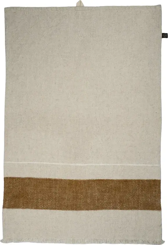 Ernst kjøkkenhåndkle Natur-karamell-hvit, 47x70 cm