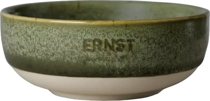 Ernst skål Grønn-natur bunn, Ø11 cm