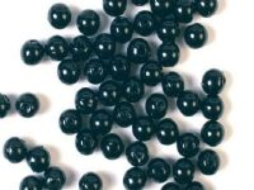 Voksperler 8mm 500g sort