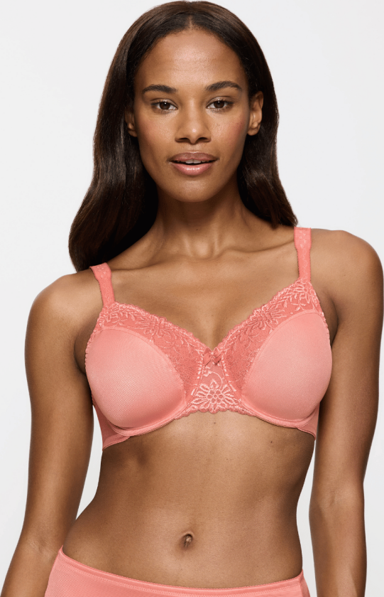 Ladyform Soft W BH med bøyle, koral, Størrelse: 85C, Kvinner