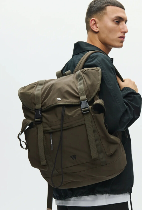 Wwkarl Rucksack 25346 - Khaki green - ONE SIZE