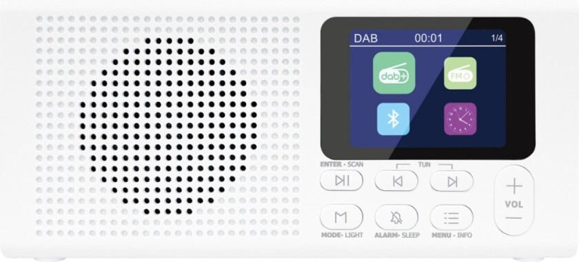 Campana FM/DAB+ radio, hvit