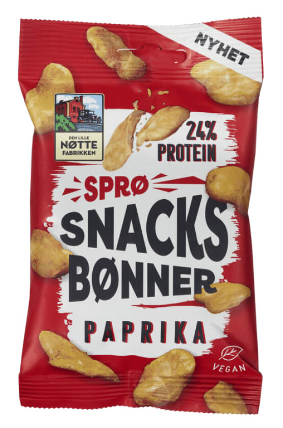 Den Lille Nøttefabrikk Snacksbønner Paprika 60g