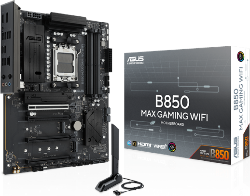 B850 MAX GAMING WIFI Hovedkort - AMD B850 - AMD AM5 socket - DDR5 RAM - ATX