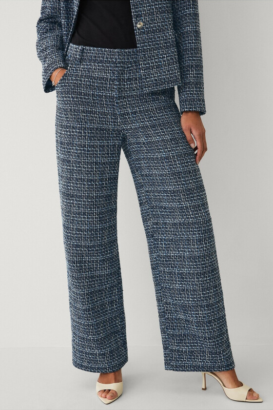 Bukser med brede bein - Blå