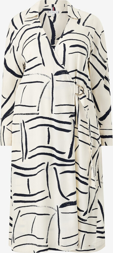 Omslagskjole Crv Vis Twill Midi Shirt Drs LS - Beige