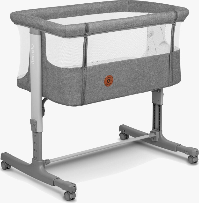 Aurora Bedside Crib 3-in-1, Grey Concrete - Bedside Crib - Stål