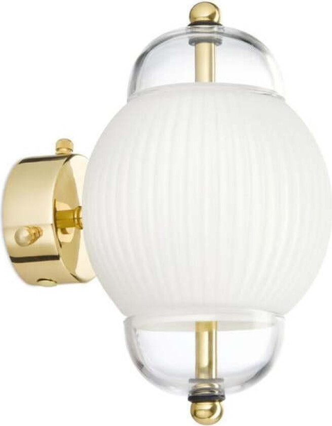 Shahin vegglampe - Messing / Opal