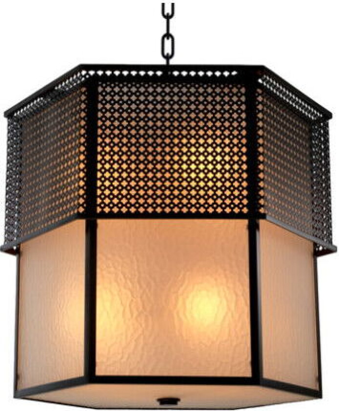 Minerva lysekrone bronse