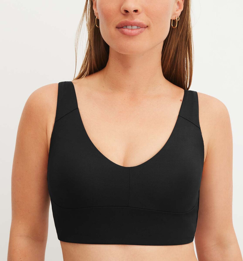 Natural Skin BH topp, svart, Størrelse: S, Kvinner