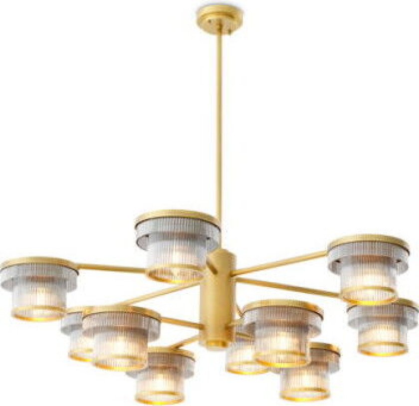 Andromeda lysekrone antikk messing