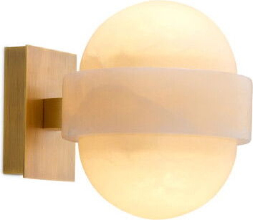 Icarus vegglampe antikk messing