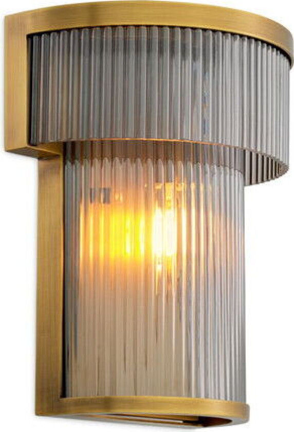 Andromeda vegglampe antikk messing