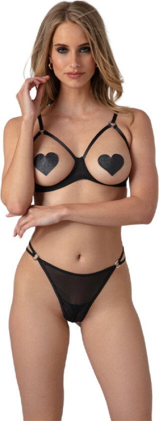 Open cup/crotch Bra Set Sanna - L/XL